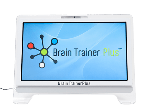 Voorbeeld van een quizvraag in de BrainTrainerPlus-software